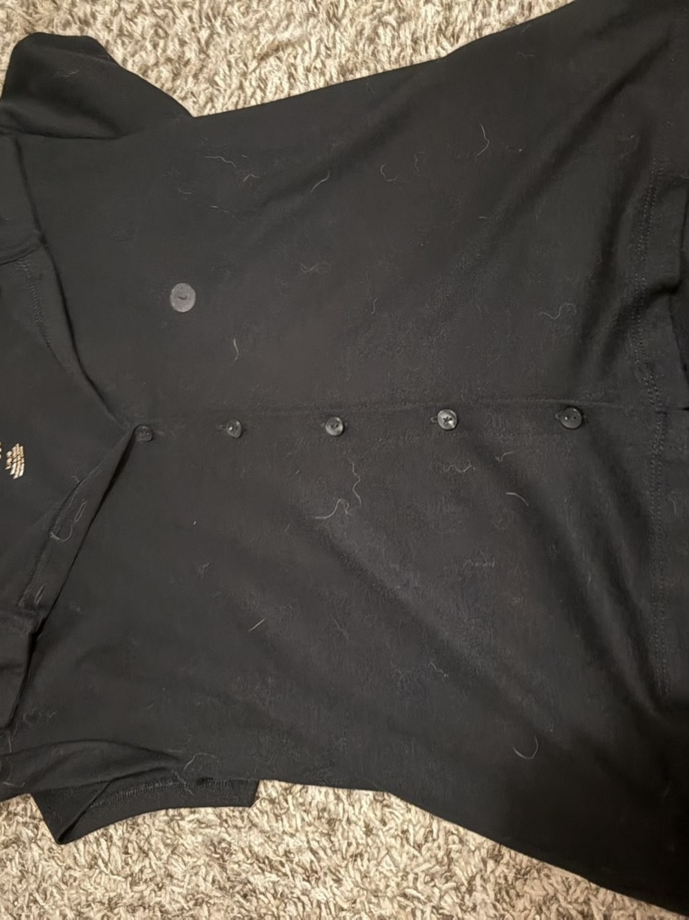 Women's Black Button-Up Classic Lightweight Style